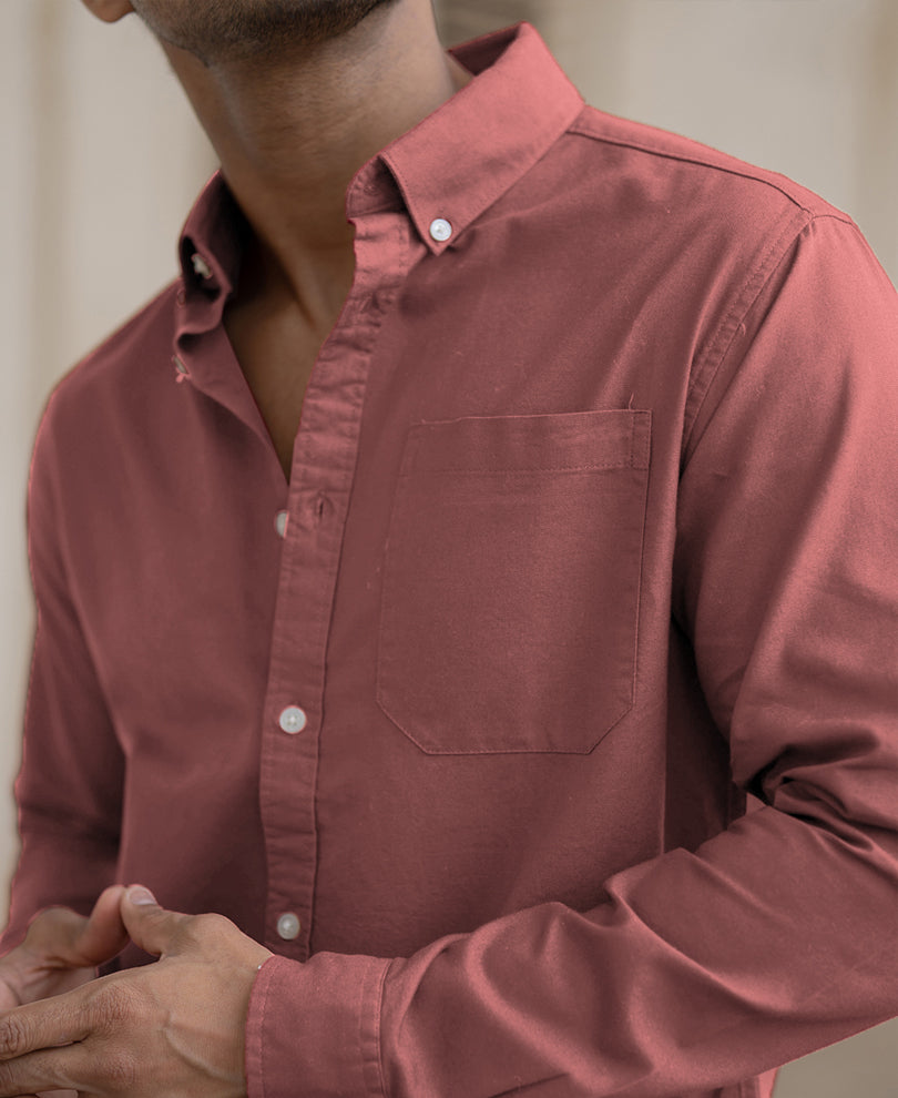 Dusty Rose Lightweight Cotton Shirt
