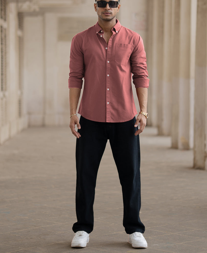Dusty Rose Lightweight Cotton Shirt