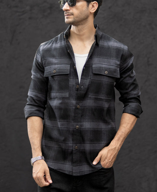 Black Checks Shirt