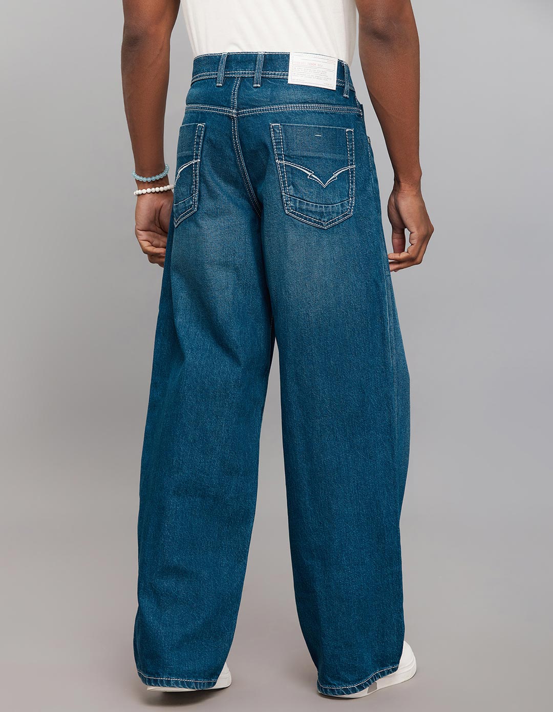 Medium Blue Extra Loose Fit Jeans